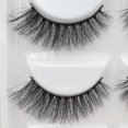 thumbnail image 4 of 5 Pairs 3d False Eyelashes Natural Black Long With Invisible Band Reusable, 4 of 4