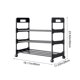 thumbnail image 3 of Shoe Rack With Wheels Movable Shoe Rack Organizer Three Tier Shoe Storage Cabinet For Everyday Items Suitable For Bedroom Closet Entryway Bedroom Under Table, 3 of 6