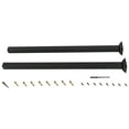 thumbnail image 2 of 2PCS 38" Square Deck Railing Wrought Iron Metal Handrail Post Kit Top Mount Black, 2 of 8