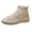 Beige, variant on Women's Ankle Boots Casual Lace Crochet Booties Lightweight Breathable Slip On Boots For Women Fashion Walking Shoes With Comfortable Flat Sole