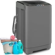 Veeboto Washing Machine, 15.6 lb Portable Washer with LED Display, 10 Programs & 8 Water Levels, Tub and Spin-Dry Combo with Child Lock with Delayed Start for Apartments, Dorms, Home and More