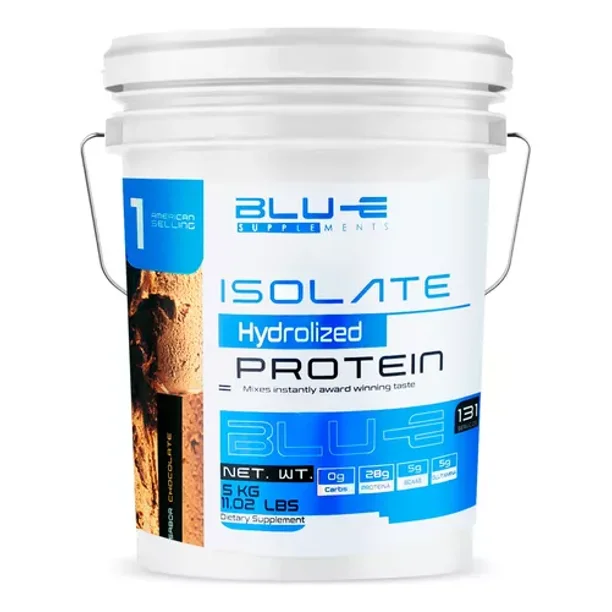 Proteína Whey Hidrolizada Isolate Blu-e De 5Kg Para 131 Servicios Sabor Chocolate