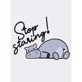 thumbnail image 4 of Stop Staring - Graphic Print Funny Sarcastic Cotton Tee - Because I Know I'm a Showstopper!, 4 of 10