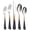 Black Gold and Silver, variant on 20-Piece Black Gold and Silverware Set, 18/0 Stainless Steel Colorful Handle Flatware Set,Service for 4,Modern Cutlery Set Includes Dinner Knives Forks Spoons,Mirror Polished,Dishwasher Safe