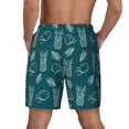 thumbnail image 2 of Lsque Mens Swim Trunks Tropical Pineapple Pattern - Bathing Suit Compression Liner - Beach Swim Shorts Swimwear - (S-3XL) - Stretch Quick Dry -Medium, 2 of 9