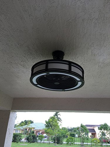 Brette Indoor Outdoor Ceiling Fan With, Brette 23 In Led Indoor Outdoor Espresso Bronze Ceiling Fan