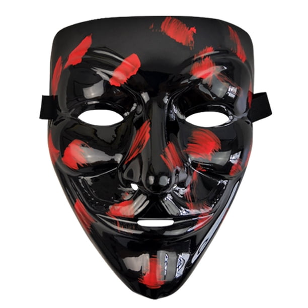 Máscara de Vendetta, máscara de terror para disfraces de Halloween para adultos, accesorios elegantes
