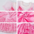 thumbnail image 5 of KAWELL Good Witch Glinda Costume Pink Princess Dresses Halloween Costumes Witch Dress with Star Crown Wand Gloves, 5 of 8