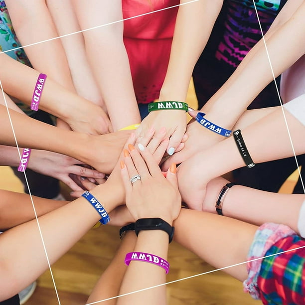 Pulsera Cristiana De Silicona 'Dios Es Lo Primero' - 2 Unidades Con Versículo Bíblico, Unisex