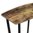 thumbnail image 3 of Contemporary Graystone End Table with Shelf - Urban-Inspired Industrial Design - Generous Surface Area - Distinctive Lower Tier for Home Decor - Barnwood/Black, 3 of 3