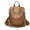 Brown, variant on Women Designer PU Leather Backpack Lightweight Anti-theft Rucksack Travel Daypack Shoulder Bags