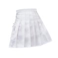 thumbnail image 3 of JINMGG Womens Plus Size Clearance $5 Fashion Women Solid Pleated A-Line Skirt Anti-Burnout High Waist Short Skirt White S, 3 of 9