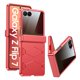 thumbnail image 1 of Funda GooseBox para Samsung Galaxy Z Flip 7, privacidad y bisagra, color rojo, 1 of 9