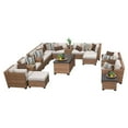 thumbnail image 2 of TK Classics Laguna Wicker 17 Piece Patio Conversation Set with Ottoman and 2 Sets of Cushion Covers, 2 of 3
