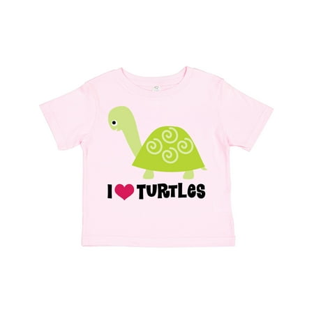 

Inktastic I Love Turtles Cute Kids Gift Toddler Boy or Toddler Girl T-Shirt