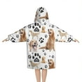 thumbnail image 2 of Golden Retriever Blanket Hoodies for Kids 6-13YR Oversize Wearable Blanket Hoodies for Boys Girls Teens, 2 of 7