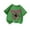 Green, variant on Short Sleeve T-shirt for Boys and Girls, Round Neck Spider Print Cotton-Polyester Blend, Lightweight Breathable Fabric, Regular Fit, for Ages 2-14, Yellow Size 150