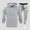 3#Gray, variant on lkfuzj Men's Casual Fashion Solid Color Long Sleeved Hooded Set - Loose Oversize, Fleece-Lined, Warm, Polyester - Spring Fall Winter, Outdoor Casual Daily Use, 1 PC Top + 1 PC Long Pants