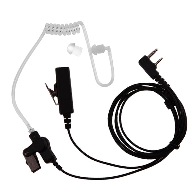 Auricular de tubo para micrófono acústico encubierto de 2 pines Kenwood UV-5R