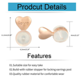 thumbnail image 5 of 8PCS Earring Backs for -Ears, Earring Lifter Backs Replacements for Heavy Earrings,Rose Gold, 5 of 5