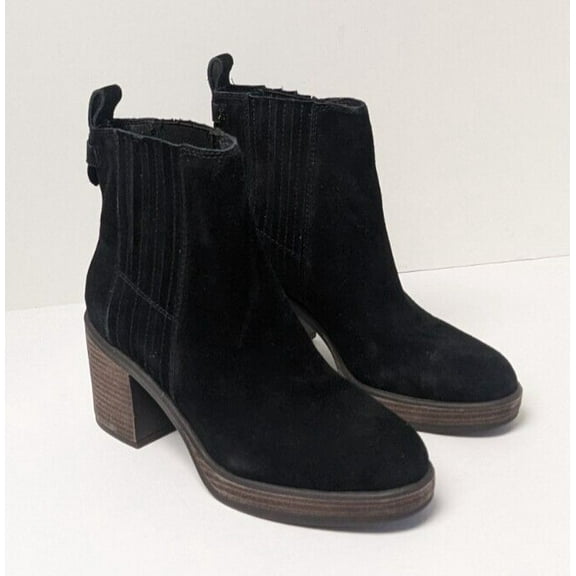 Crown Vintage Capari Ankle Boots, Black Suede, Women's 8.5