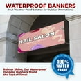 thumbnail image 5 of Nail Salon Large Banners and Signs for Outdoor by DreamController-Polyester Banner with 4 Holes for Easy Hang Indoor & Outdoor|4x1 Feet HD Banner to Promote Church| Made in USA, 5 of 6