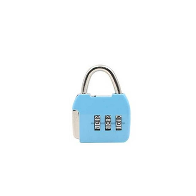 Riwesomey Candado para maleta con contraseña, código de combinación de aleación de Zinc Digital, estuche para equipaje, candado para mochila, Hardware Herramientas y ferretería Cielo azul Riwesomey TO001083-01