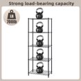 thumbnail image 3 of HONEIER 5-Tier Storage Shelving Unit, Heavy Duty Metal Shelf Wire Storage Rack Freestanding Shelves for Pantry Closet Kitchen Laundry Bedroom, 63"x 22"x 14", Black, 3 of 9