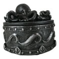thumbnail image 3 of Faux Pewter Nautical Marine Octopus Keeper Of The Seas Decorative Box Figurine, 3 of 10
