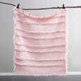thumbnail image 6 of Ultra Soft Pre-Washed Quilted Throw Blanket, Ruffle Fringed Cream Boho Decorative Throw, Stone Washed Rustic Cozy Blanket for Sofa Couch Bed Chair, 50"x60", 6 of 8