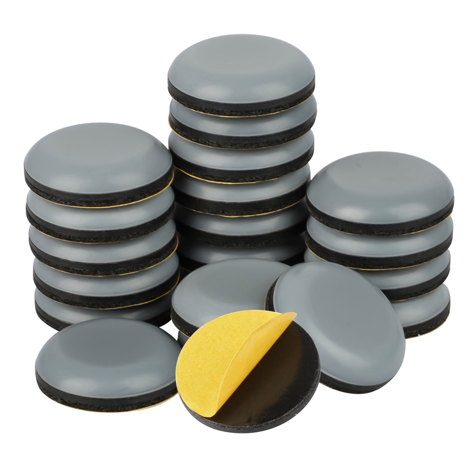 20 Pieces Teflon Self Adhesive Chair Leg PTFE Sliders for Furniture