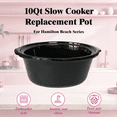 thumbnail image 2 of 10qt Creamic Slow Cooker Pot for Hamilton Beach Slow Cooker Model 33195, 2 of 5