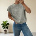 thumbnail image 2 of CHUMUD Womens Floral Knitted Vest Top Sleeveless Pullover Sweater Vest Summer Casual, 2 of 6