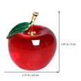 thumbnail image 3 of Crystal Glass Apples Decorations Artificial Fruit Gifts Sculpture Statue for Home Ornament Desktop Red, 3 of 6