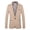 Khaki, variant on Men's One Button Lapel Suit Jacket Elegant Solid Color Blazers Slim Fit Lightweight Sport Coats Blazer Black