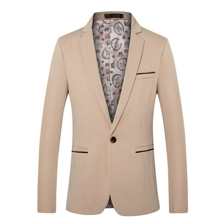 Suits for Men Blazer for Men Men s Fashionable Casual Long Sleeved Lapel Suit Jacket Blazer Jacket for Men