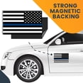 thumbnail image 7 of Magnet Me Up Reverse Thin Blue Line American Flag Vinyl Magnet Decal, 5x8 Inches, 7 of 7