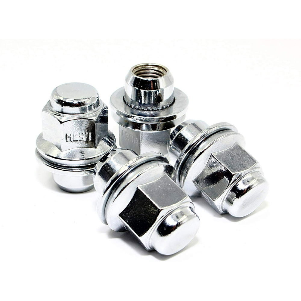 Set of 24 12x1.5 Veritek Mag OEM Factory Washer Style Chrome Lug Nuts