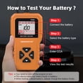 thumbnail image 3 of OBDMONSTER Car Battery Tester 6V 12V 24V, A AH Voltage Analyzer Diagnostic Tool 100-2000 CCA, 3 of 9