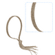 thumbnail image 3 of Diadema con borlas de cristal para mujer, pendientes falsos de diamantes de imitación brillantes, cadena para el pelo, aro para el pelo, diadema con joyas para novia para niñas Vhermosa CPB-DE-LYY772-4, 3 of 5