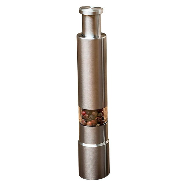 Oleegame 1PC Produce Storage Grinder Mill Pepper Stick Stainless Thumb Kitchen,Dining & Bar Silver