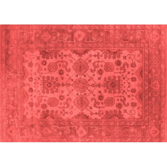 Ahgly Company Indoor Rectangle Oriental Red Industrial Area Rugs, 4' x 6'