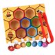 thumbnail image 1 of Ni?os Montessori Clip Juguete De Abeja Peque?a Música Inteligencia De Madera Juguete De Cognición Sunnimix Montessori Clip Small Bee Game, 1 of 8