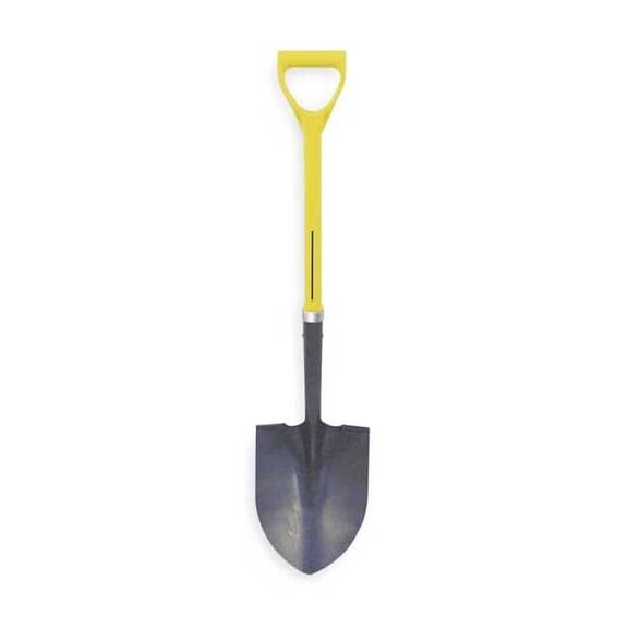Nupla Round Point Shovel,27 In. Handle,16 ga. 6894156