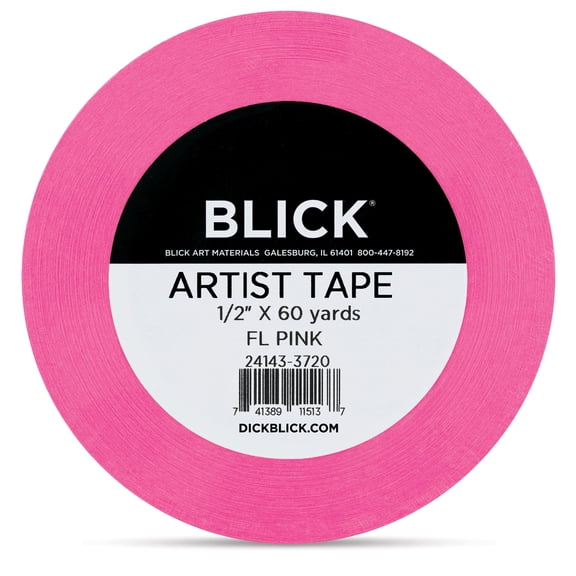Blick Artist Tape - Fluorescent Pink, 1/2" x 60 yds