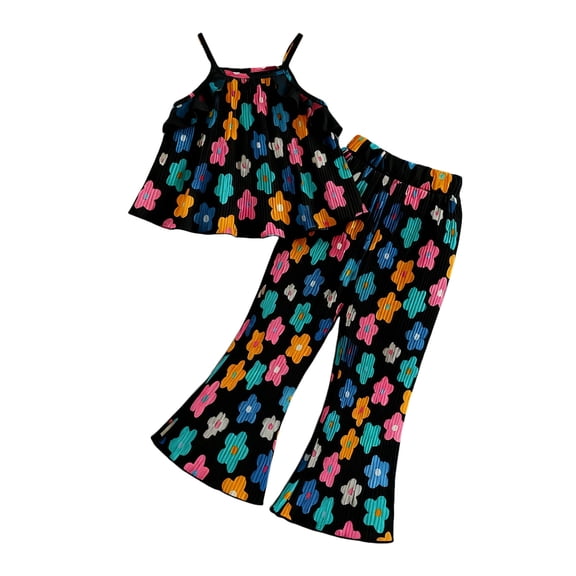 Kids Toddler Girls Summer Clothes Butterfly Print T-Shirt Belted Denim Jeans Shorts 3PCS Outfits Girls Summer Set 3-10 Years,4-5 Years