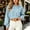 Blue, variant on Xdegoge Cropped Hoodie Women Long Sleeve Drawstring Drop Shoulder Athletic Sweatshirts Workout Gym Y2K Lounge Loose Fit Fall Clothes