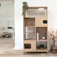 thumbnail image 2 of Instachew TANKEN Multifunctional Cat Furniture with Storage Oak One Size, 2 of 5
