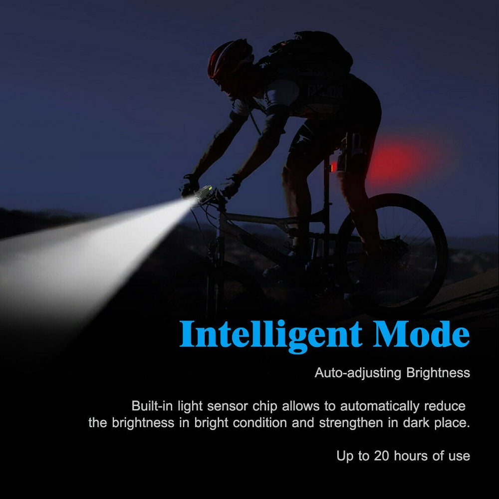 USB Rechargeable LED Bicycle Headlight Bike Head Light Front Lamp Cycling&Horn 