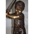 thumbnail image 4 of Golfer Boy Bronze - Big shoes -  Size: 18"L x 14"W x 49"H., 4 of 13
